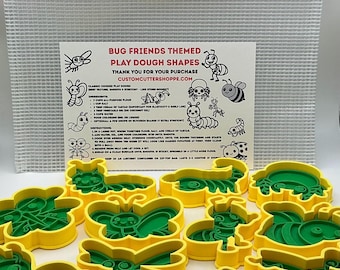 Emporte-pièces pour pâte à modeler Bug Friends, pochoirs à biscuits en argile avec sac de rangement