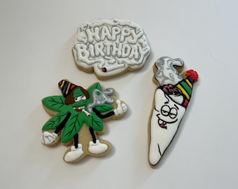 Happy High Birthday Theme cookie cutter set - (Set of 3)