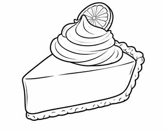 Pie with Whip Cream and Fruit Wedge cookie cutter