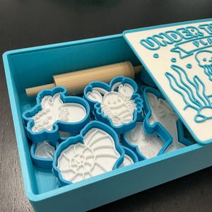 Under the Sea Kids Play Dough Kit, Sensory Play Kit, Montessori Toy, Gift for Kids, Creative Play Set, Preschool Learning Toy, Birthday Gift