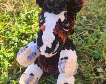 Peluche cheval personnalisable, faite main à partir de votre photo.