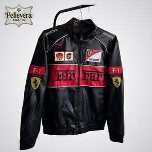Leather ferrari jacket - Etsy 日本