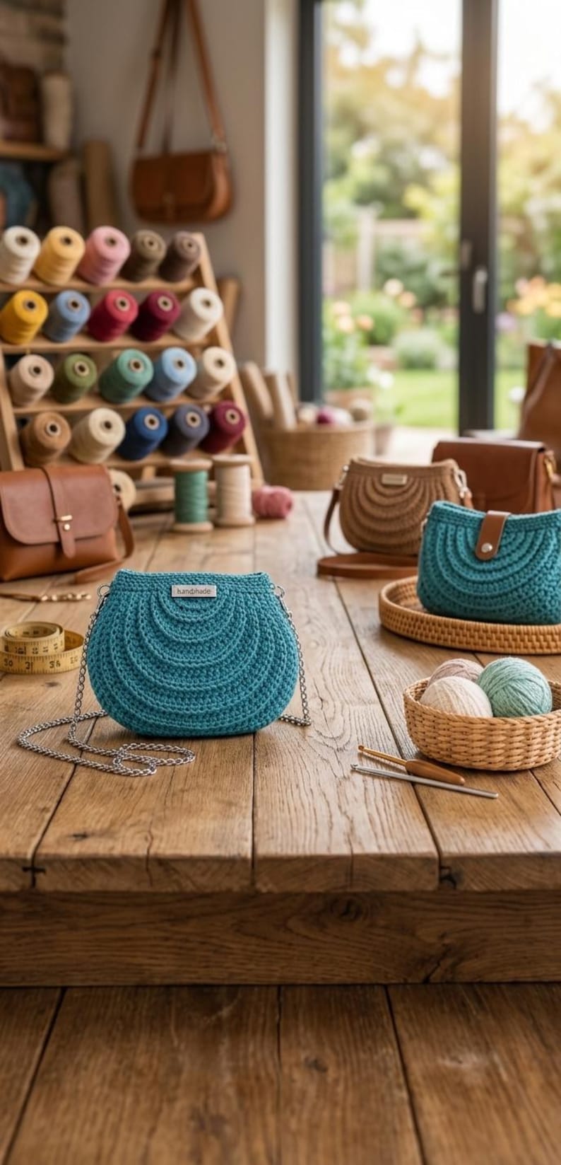 Crochet Half Moon Bag Pattern – Textured Crossbody Purse Tutorial (PDF ...