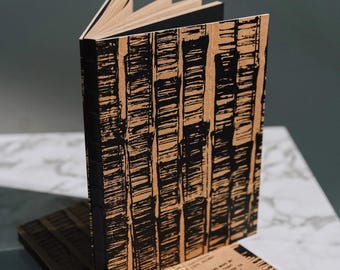 Upcycled Paper Bag Notebook: A5 Handmade Journal