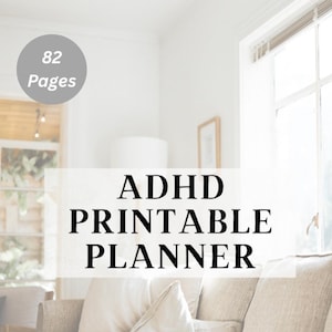 ADHD Planner Daily Organizer Productivity Planner Focus Journal Time Management Printable Planner Executive Functioning Support Study Plan