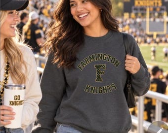 Personalized School Spirit Sweatshirt, Custom School Mascot Crewneck, Team Mom Sweatshirt, Game Day School Pride Gift