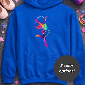 Youth Girls Dance Hoodie Ballet Hip Hop jazz Dancer Sweatshirt Gift for Dance Class Practice Performance Why Walk When You Can Dance