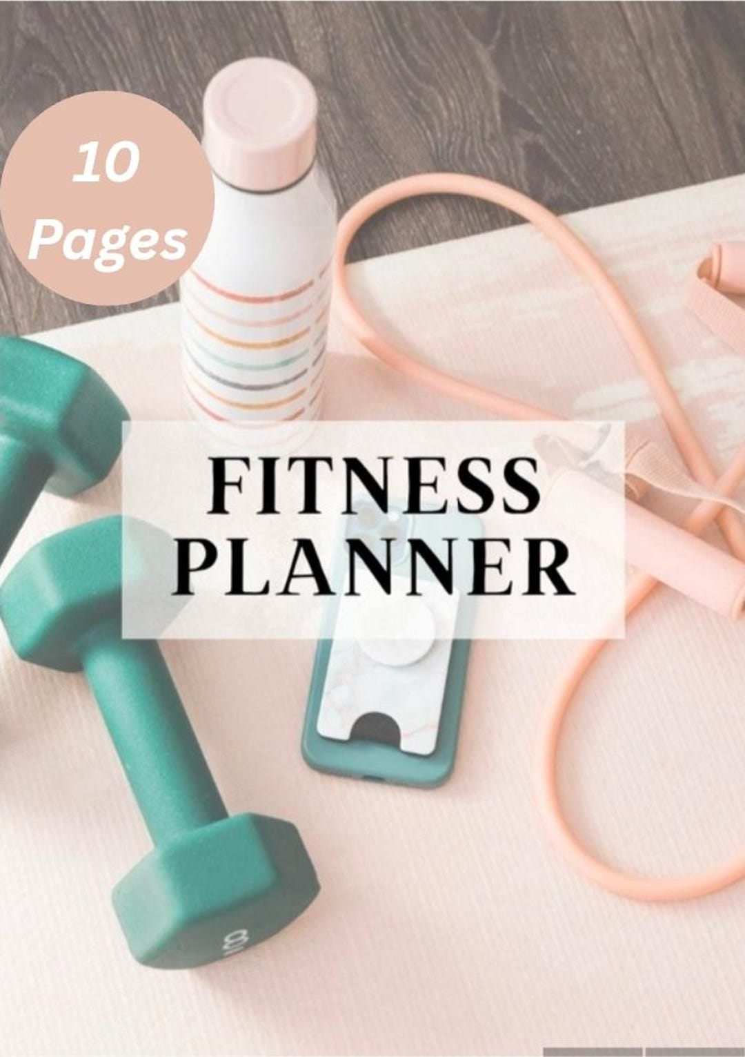 Digital Fitness Log Workout Tracker Exercise Journal Health Planner Gym ...