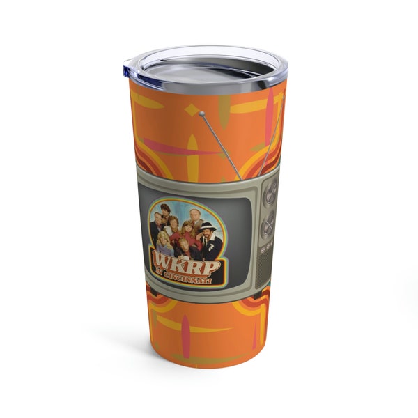 WKRP In Cincinnati Retro Vintage Inspired GenX Classic TV Tumbler 20oz