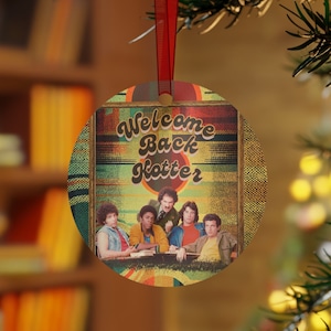 Welcome Back Kotter Retro Nostalgia 70s GenX Metal Ornaments