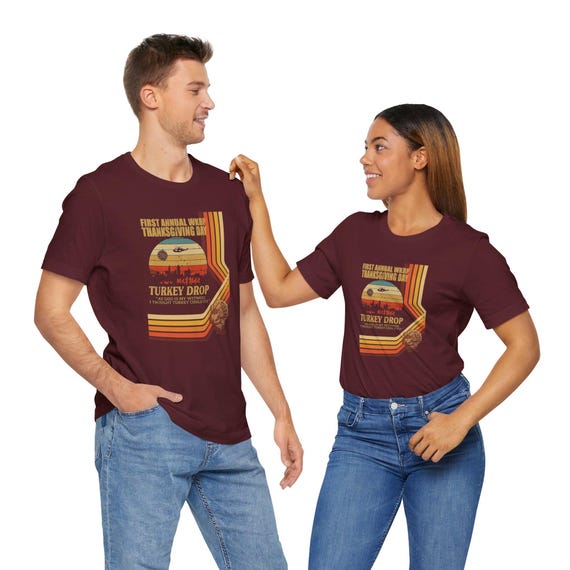 Sweat-shirt WKRP Turkey Drop 1978 - Thanksgiving Day Turkey Drop - Sweat Unisexe Neuf Avec étiquettes
