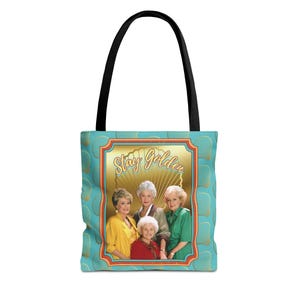 Sac fourre-tout en coquillages dorés pour filles, style rétro années 80, séjour doré (AOP)