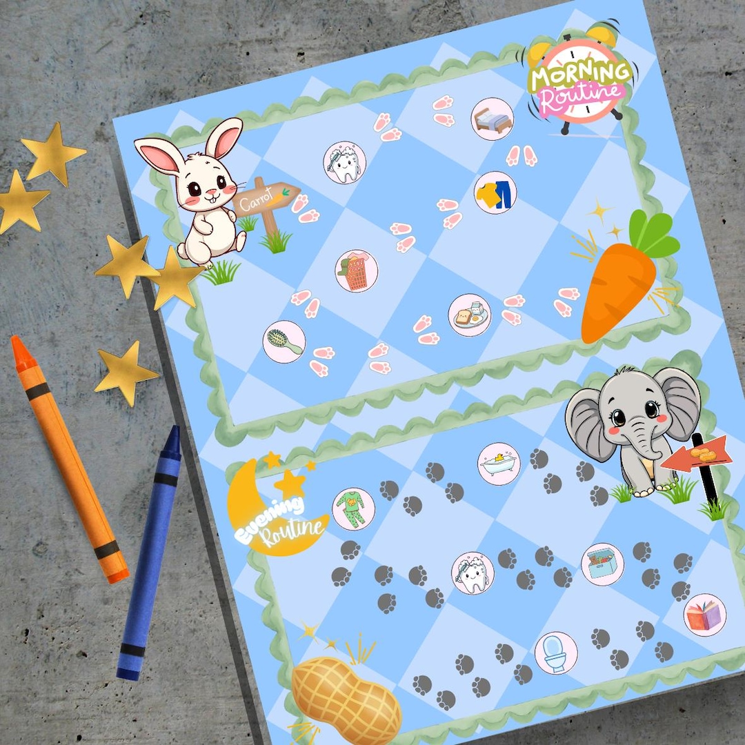 Daily Routine Chart - Etsy