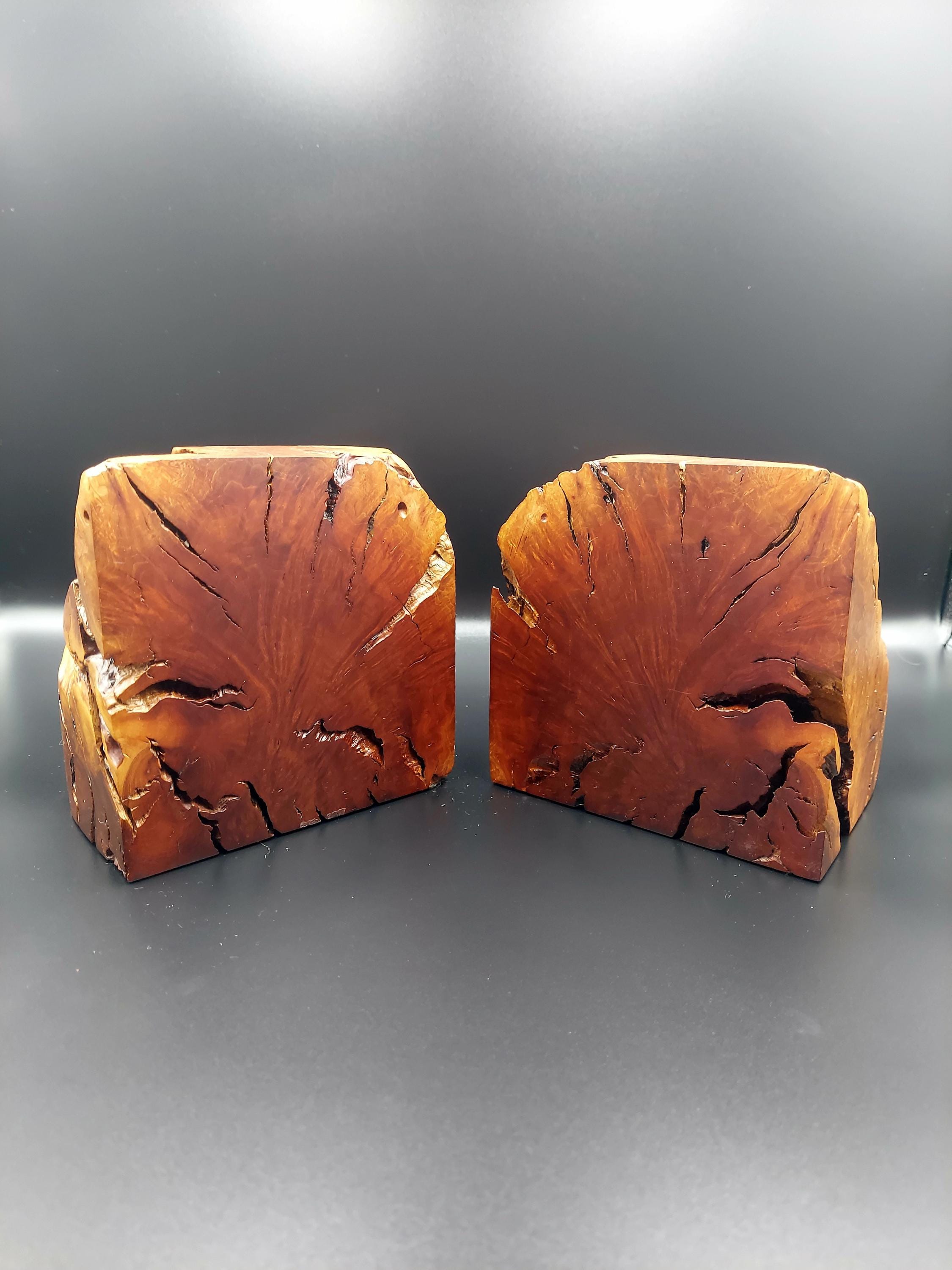 Vtg.wilderkind Aesthetic Hand Made Manzanita Burl Wood/book Match Cut ...