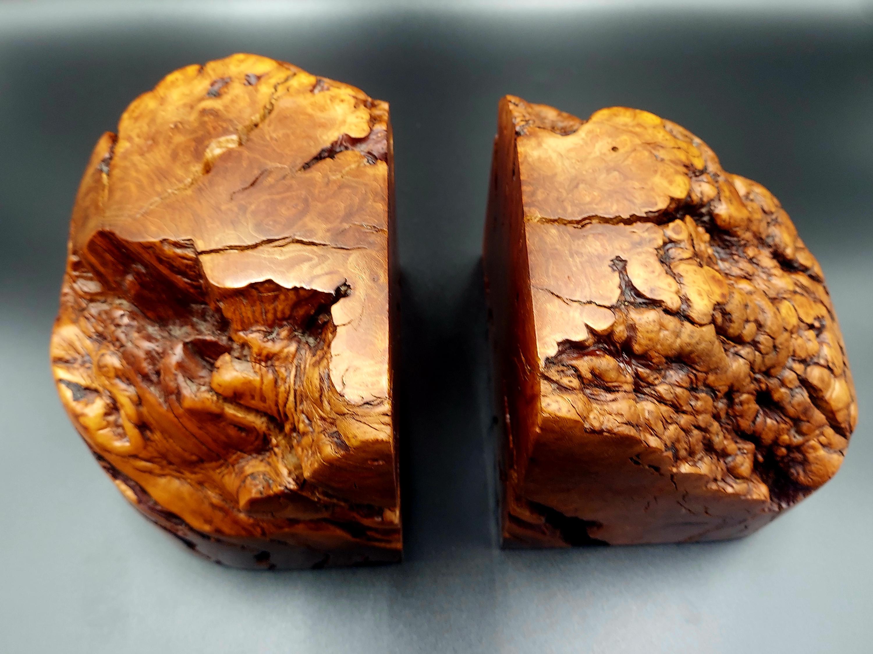 Vtg.wilderkind Aesthetic Hand Made Manzanita Burl Wood/book Match Cut ...