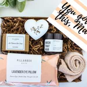 New Mom Gift Box- Postpartum Gift Box Spa care package for New Mother self-care gift for first time mom encouragement Gift Basket