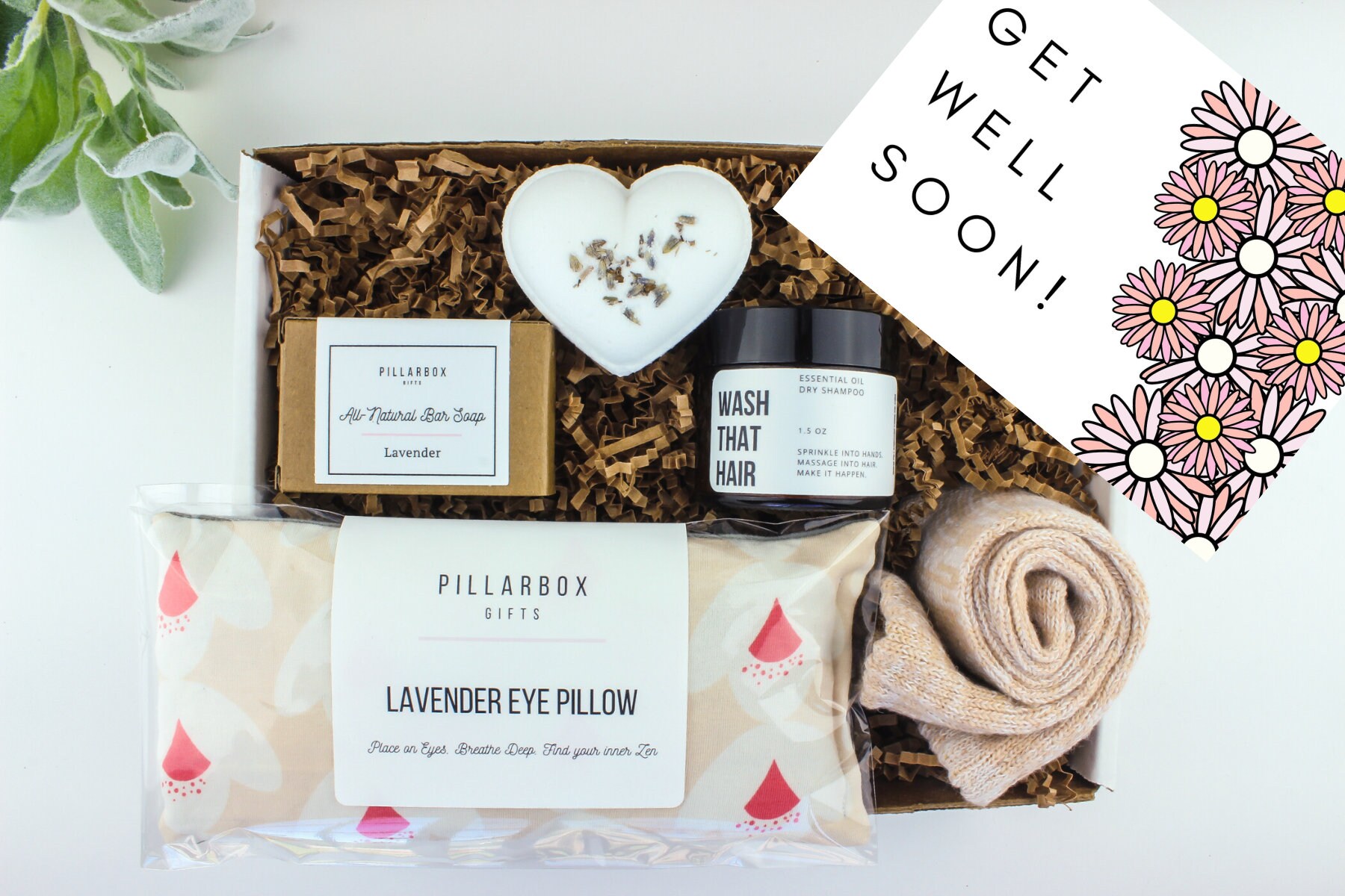 Get Well Soon Spa Gift Box for her- Feel Better relaxation care packa…
