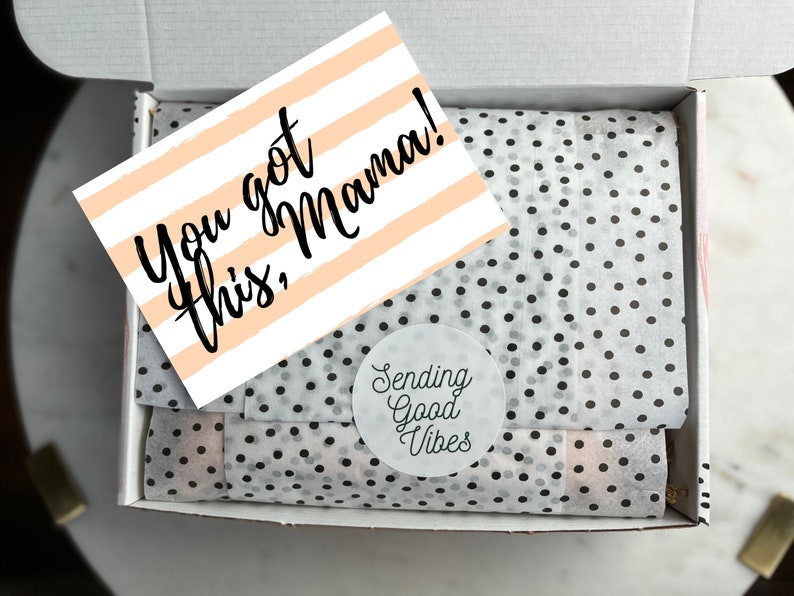 New Mom Care Package new mom gift box, new mama, mom relaxation, mom congratulations gift, pregnancy gift basket, new baby stress relief image 4