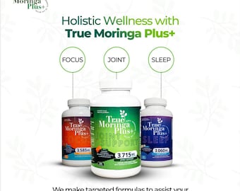Bio-Moringa-Kapseln: True Moringa PLUS+ Superfood Ergänzung