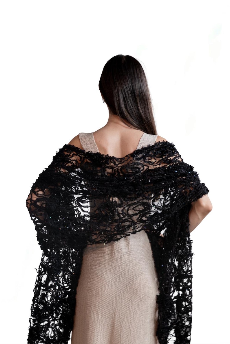 Lace Party Shawl/stole. Luxury Shoulder Wrap. Gift for Her. Handmade ...