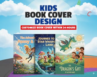 Custom Children's Book Cover Design: Storybook Illustration