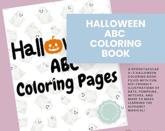 Halloween Alphabet Coloring Book: Printable A-Z Pages (PDF)