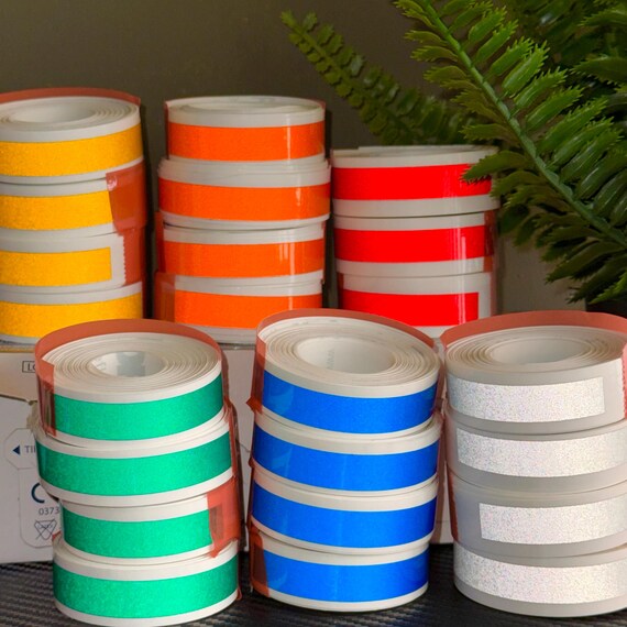 NASTRO ADESIVO STRISCE GIALLO FLUORESCENTE RUOTE CERCHI AUTO MOTO CHAFT 7 Mm - Foto 7