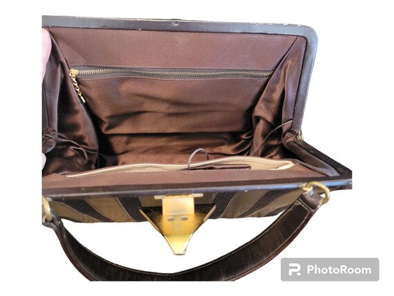 Vintage 1960s Bienen Davis "Cavelo" Handbag. Brow… - image 7