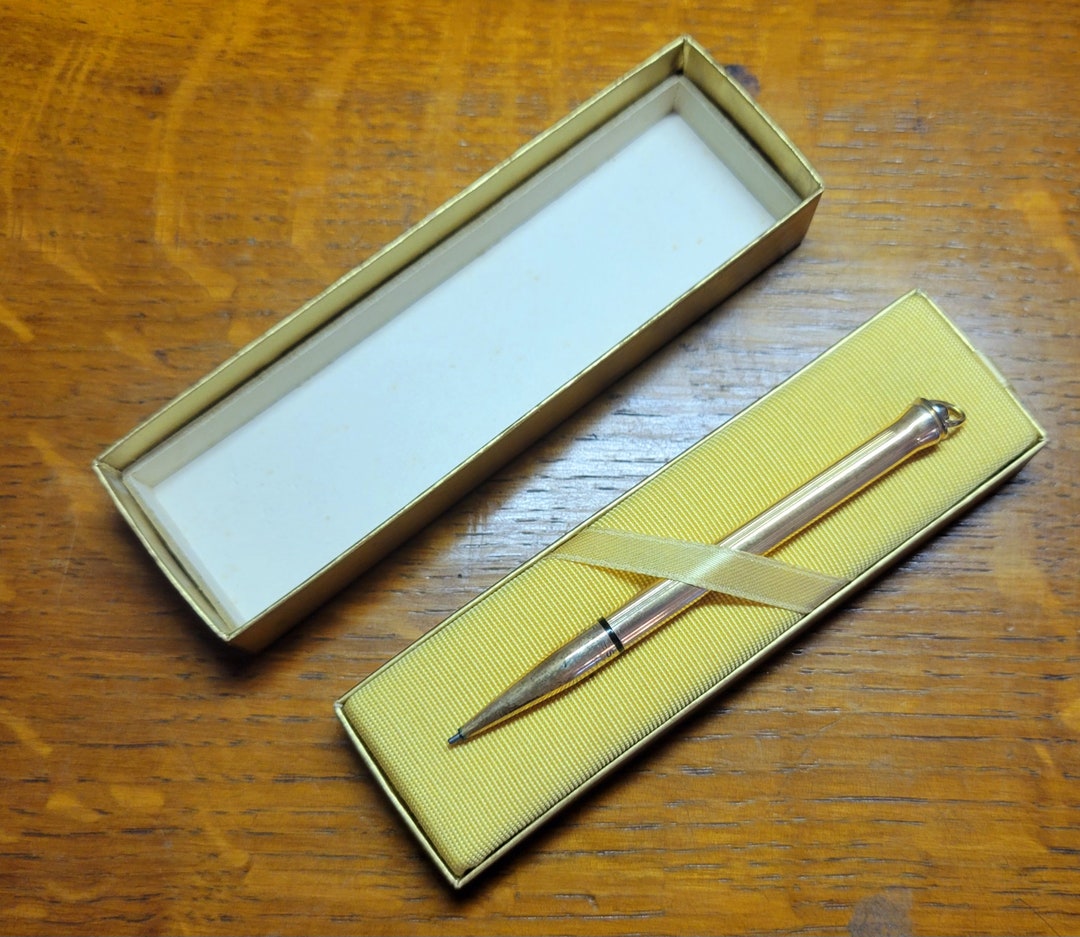 Vintage Small Cross Mechanical Pencil. Gold Filled. Pendant. Bridge