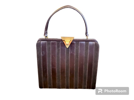Vintage 1960s Bienen Davis "Cavelo" Handbag. Brow… - image 1