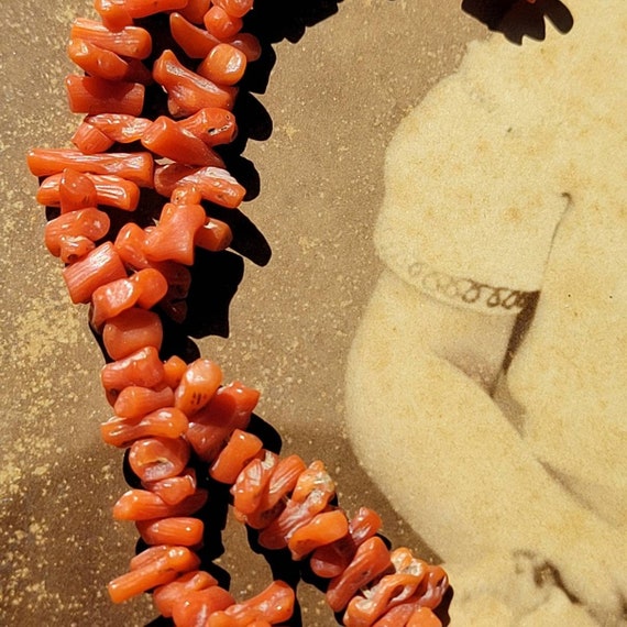 Victorian Coral Necklace. With Photograph. Proven… - image 6