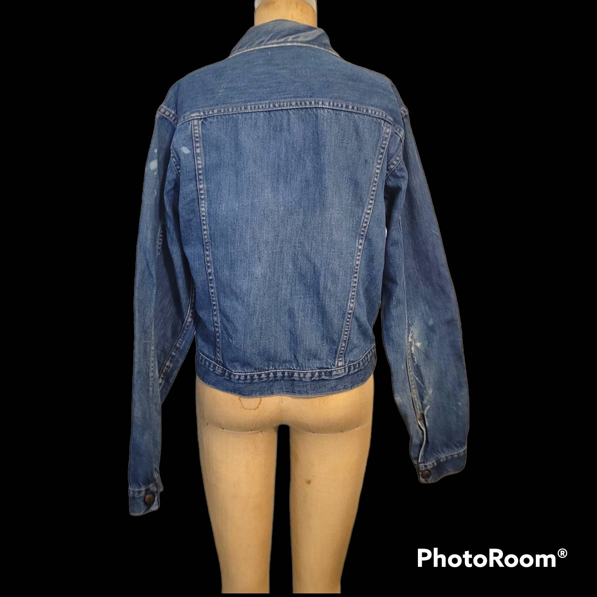 Vintage 1950s Type Two Denim Jacket. Jean Jacket. Montgomery