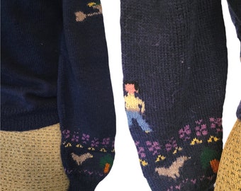 Vintage 1980s Vintage RL83 Limited Ed. Ralph Lauren Handknit