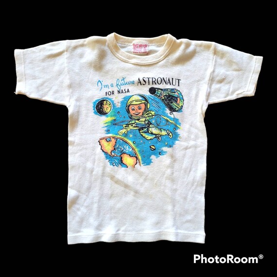 Vintage NASA Collectible. Unworn Unlaundered 1965 Future Astronaut. T. Ruff n Ready Label, Japan. Gemini IV. Sized Kids 10 (xxs adult).