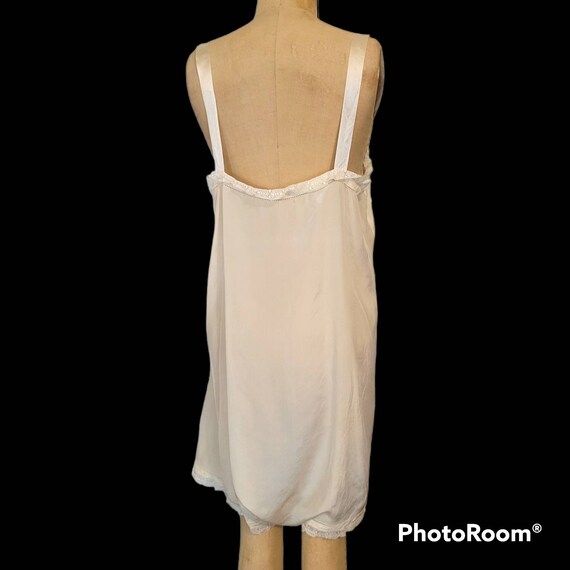 Antique Lingerie. 1920s Silk Step In. Chemise. La… - image 4