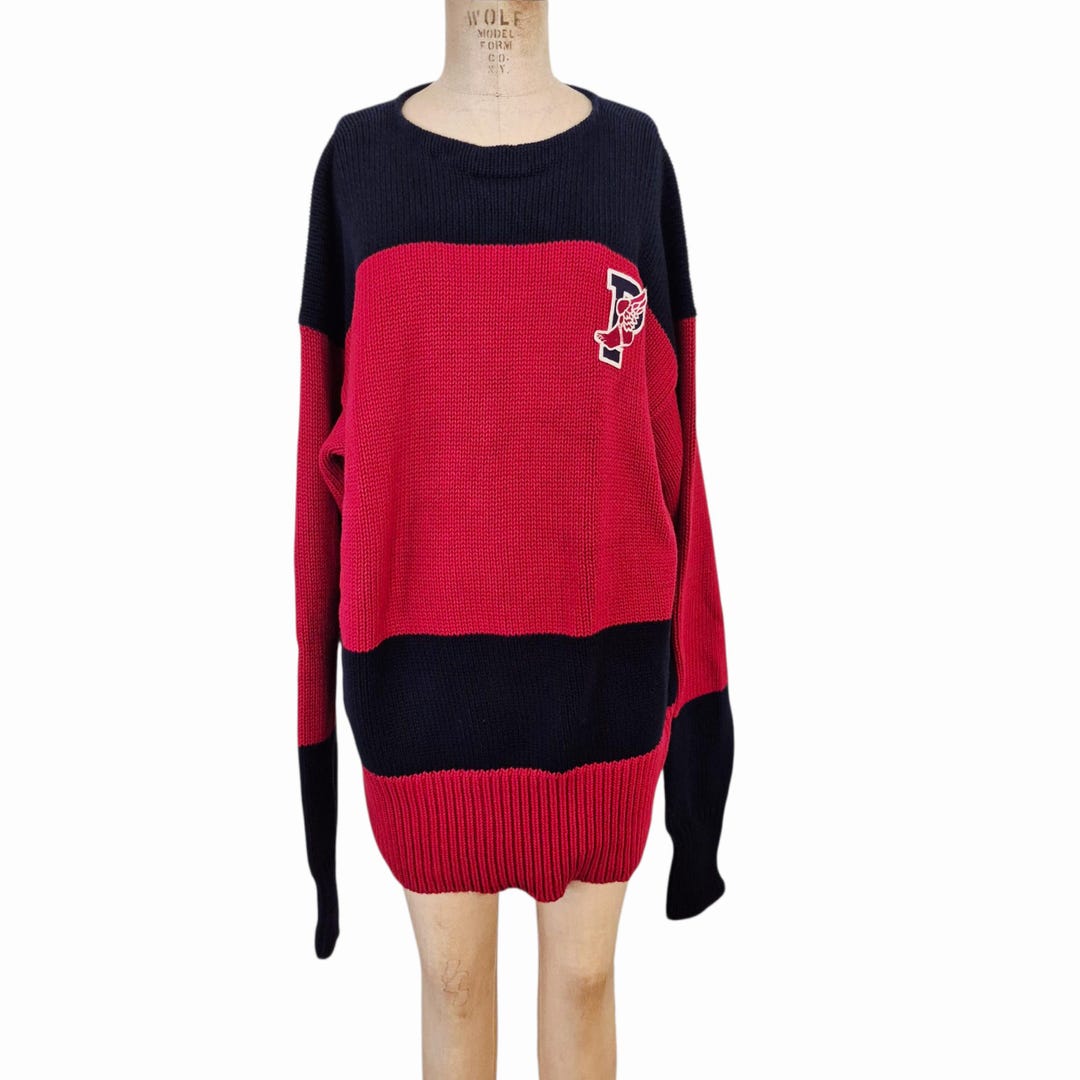 Vintage Ralph Lauren Polo P Wing Knit Sweater, 1992 Stadium