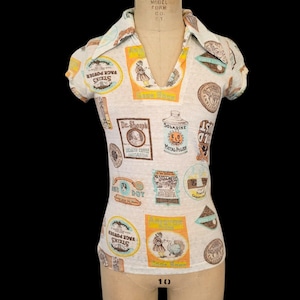 70s Gauze Cotton Top - Etsy