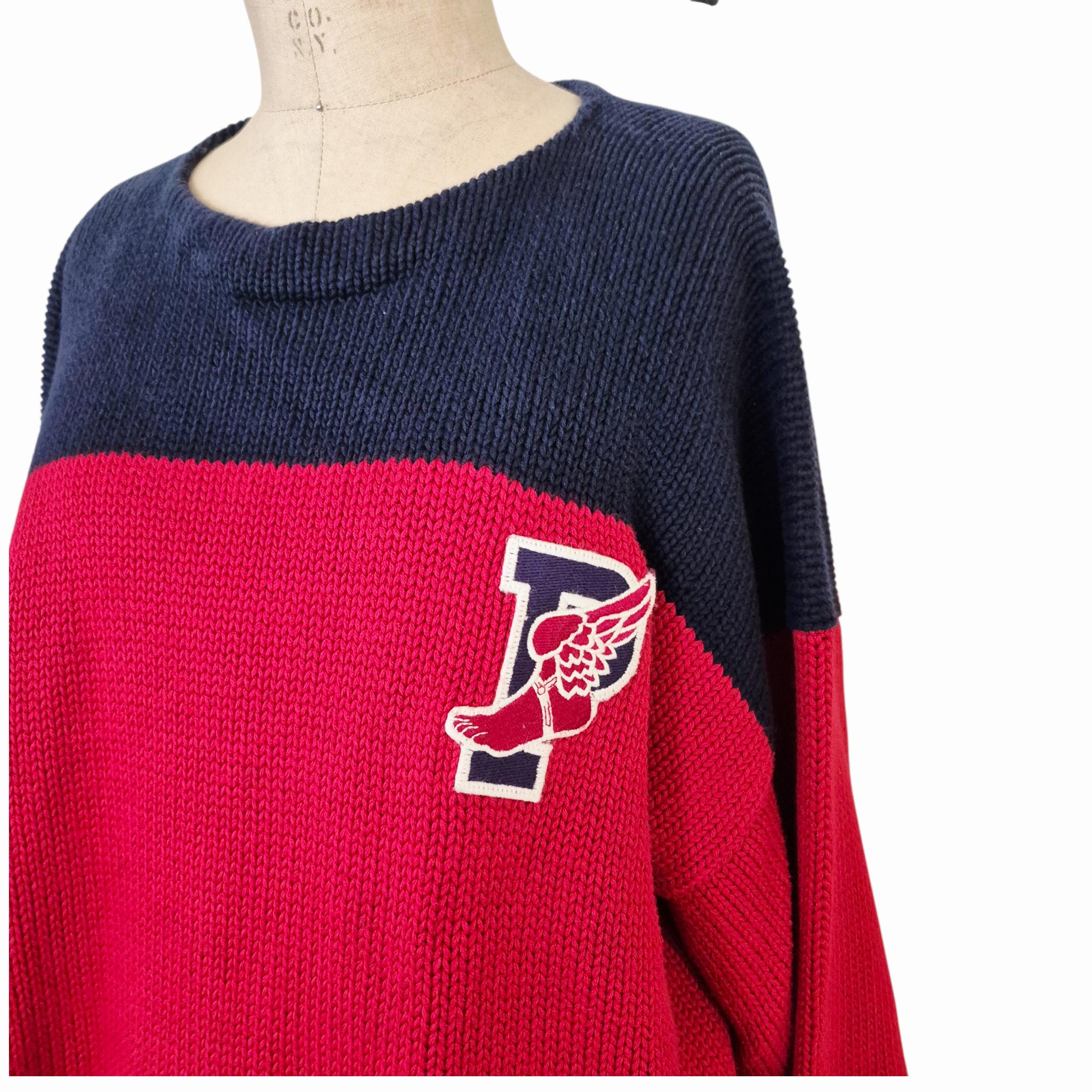 Vintage Ralph Lauren Polo P Wing Knit Sweater, 1992 Stadium