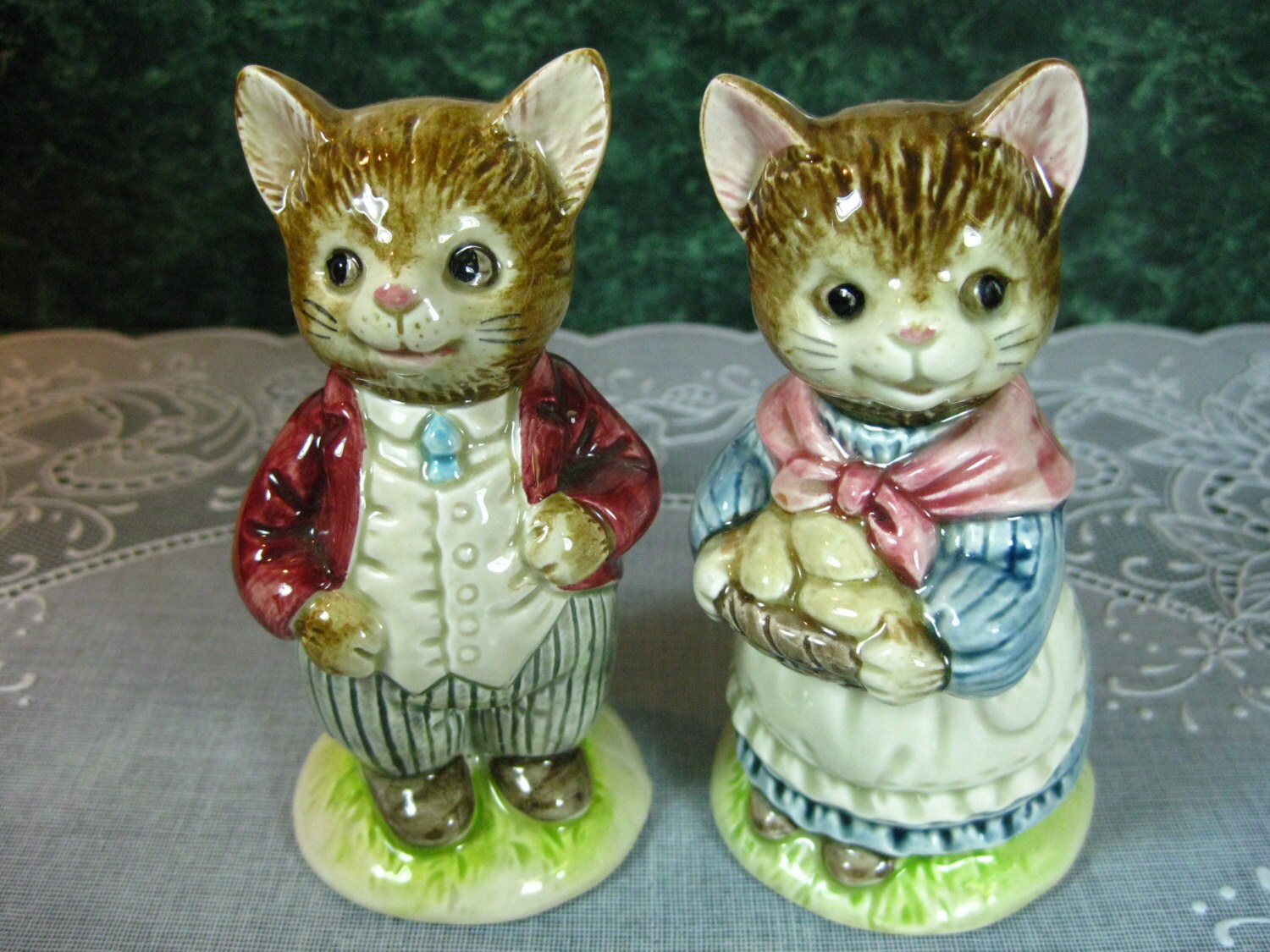 Otagiri Cat Salt & Pepper Shaker Set Otagiri Cat Salt Etsy