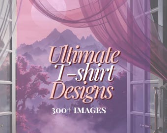 500 T-Shirt Design Images, Digital PLR & MRR Bundle for Print on Demand ,Digital Product Sellers | Personal Use Kit