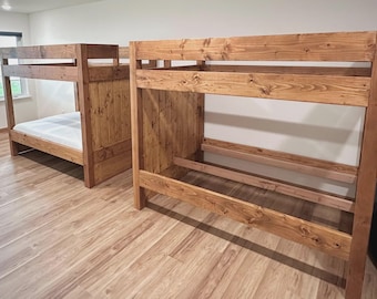 DIY Wood Bunk Bed Plan – Twin, Full, Queen Size (PDF)