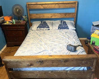 DIY Kids Wooden Bed Frame Plan – Twin & Full Size