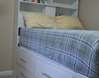 DIY Storage Bed PDF – Timeless Wooden Bed with 12 Drawers | Space-Saving, Stylish & Functional Bedroom Build
