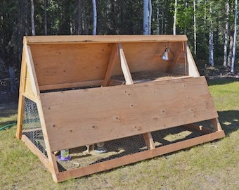 Mobile A-Frame Chicken Coop Tractor – DIY Plan for Portable Hen House – Easy Build, Predator-Safe Backyard Design