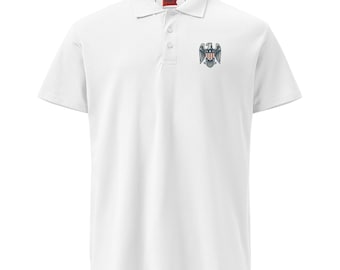 Patriotic Eagle Polo Shirt | Vintage Americana Collared Shirt | Classic USA Polo