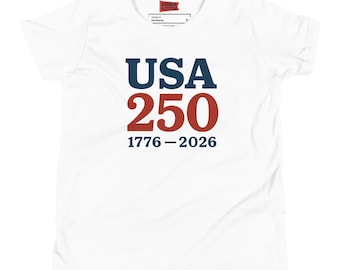 Camiseta juvenil USA 250: camiseta patriótica Heritage 250