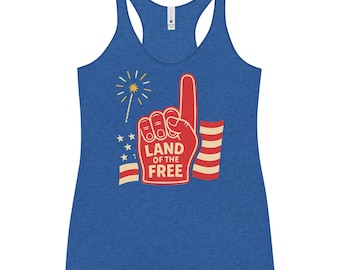 Land of the Free Women’s Tank – Patriotic USA Top
