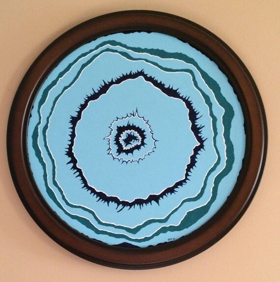 Quartz Crystal Mandala Acrylic Painting