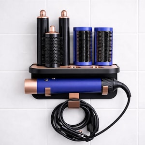 Dyson Airwrap Wall Mount | Holder for Airwrap i.d. & Accessories | Space-Saving Storage | Bathroom Organizer | Stylish Hair Styler Accessory image 5