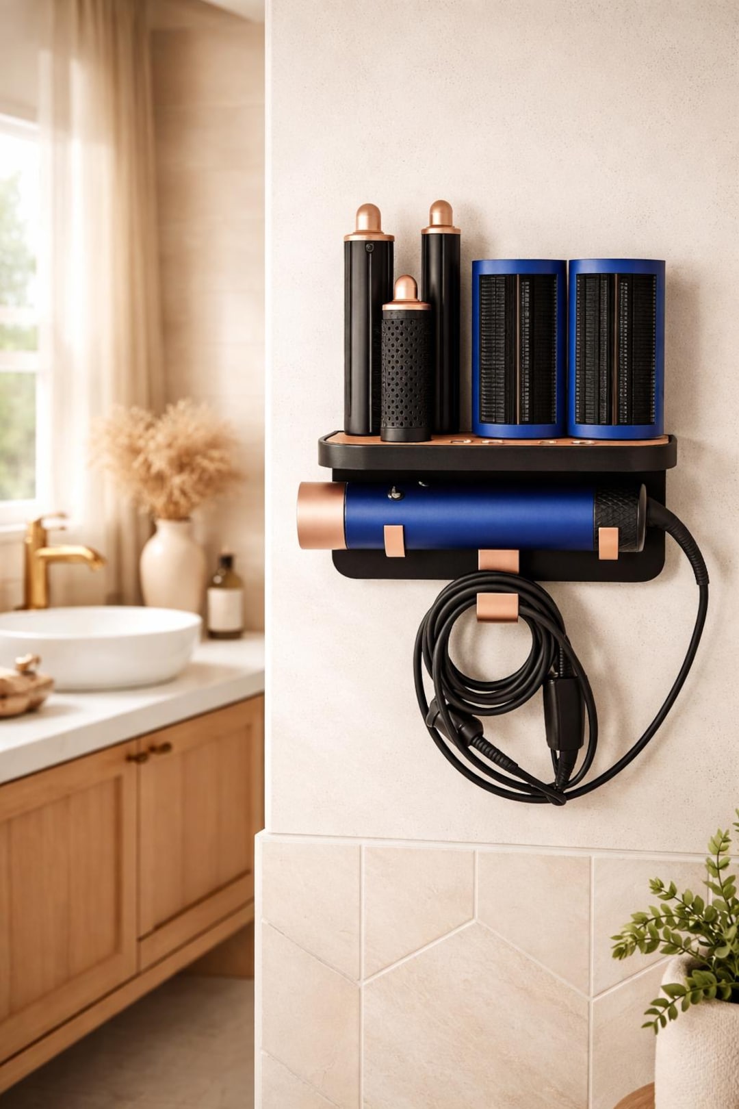 【美品】 Dyson Airwrap ヘアスタイラー 壁かけツール付 Dyson Airwrap Wall Mount | Holder for Airwrap I.d. & Accessories